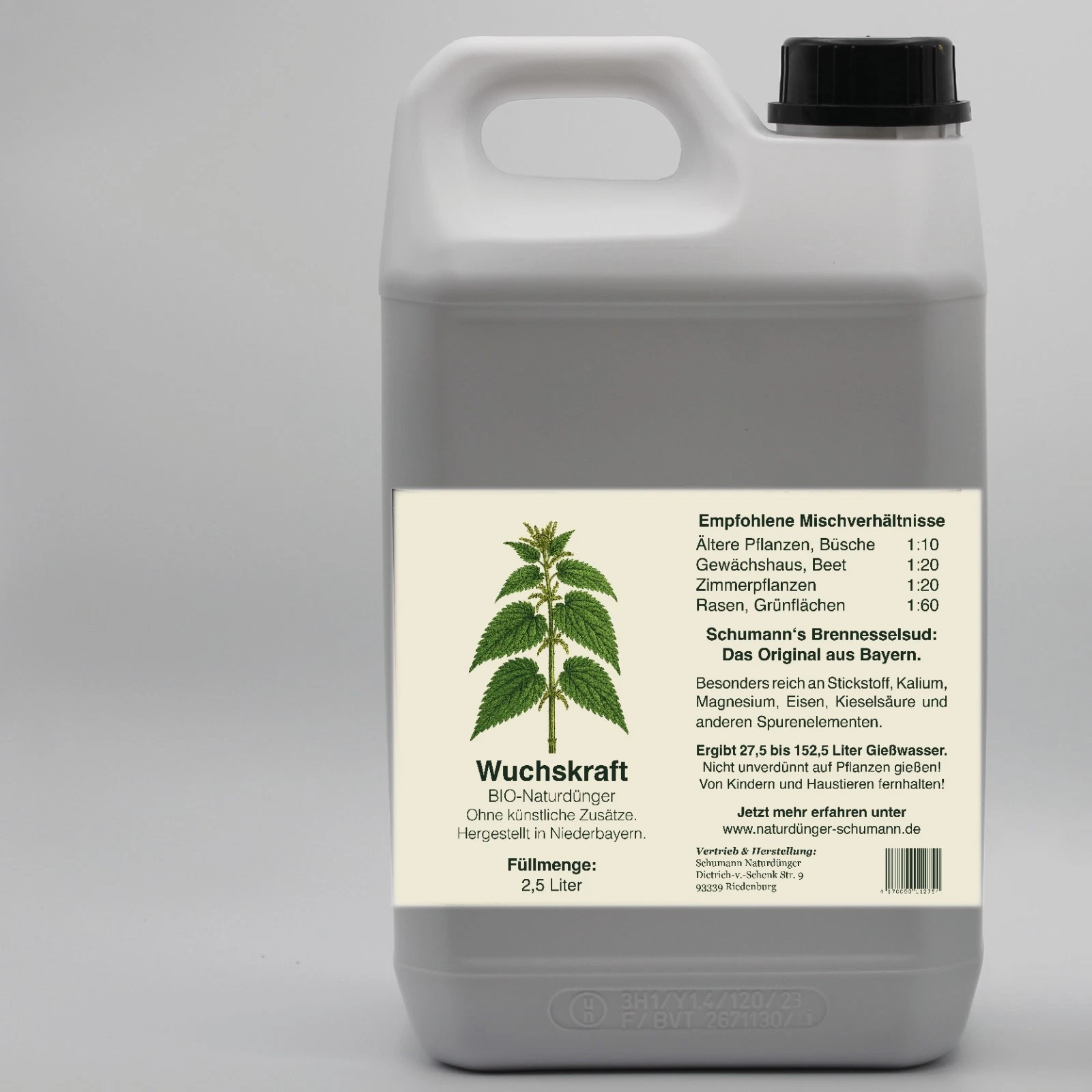 Tanica da 2,5L di decotto di ortica